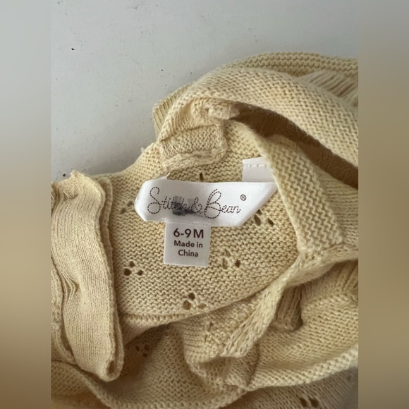 Yellow Knit Romper - Picture 3 of 4